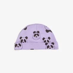 Panda Baby Beanie Lila
