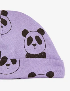 Panda Baby Beanie Lila