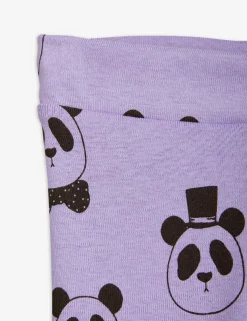 Panda Leggings Nyfödd Lila